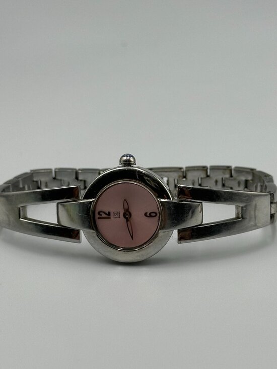 ESQ Watch Women Silver Tone Pink Dial 22MM Round Swiss New Battery 7.25 Inch main image 12